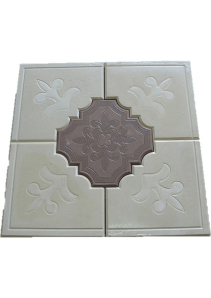 Dekoratif Plastik Yer Döşeme Parke Taşı Kalıbı Orkide Çerçeve 2 45 cm 10'lu modelleri