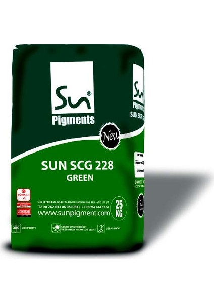 Demir Oksit Sun Scg 228 Yeşil 25 kg