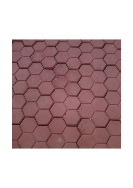 Dekoratif Plastik Parke Taşı Kalıbı Tekli Arı Peteği 45 cm 10'lu