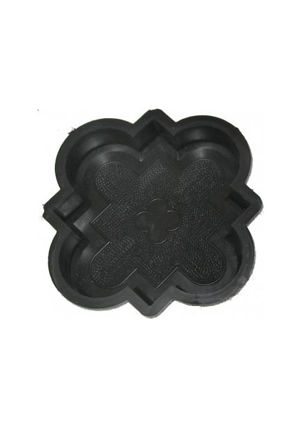 Dekoratif Plastik Yer Döşeme Parke Taşı Kalıbı Küçük Orkide 45 cm 10'lu