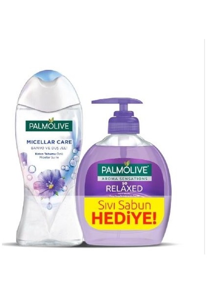 Duş Jeli Micellar 250 ml + Palmolive Sıvı Sabun So Relaxed 500 ml