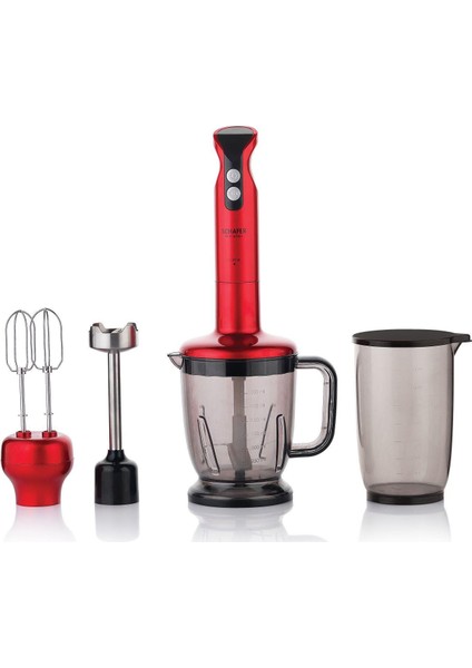 Meister Mega 11 Parça Blender Set Kırmızı