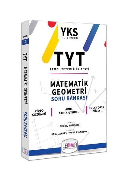 LEMMA Yayınları 2020 TYT Matematik Geometri Soru Bankası