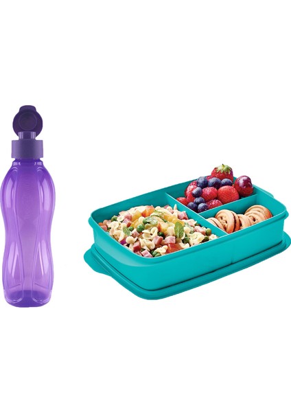 Bölmeli Beslenme Seti + Eko Şişe 500 ml