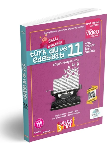 Tammat Yayıncılık 11. Sınıf Türk Dili ve Edebiyatı Konu Anlatan Soru Bankası Video Çözümlü