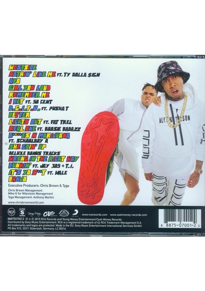 Chris Brown x Tyga ‎– Fan Of A Fan The Album CD