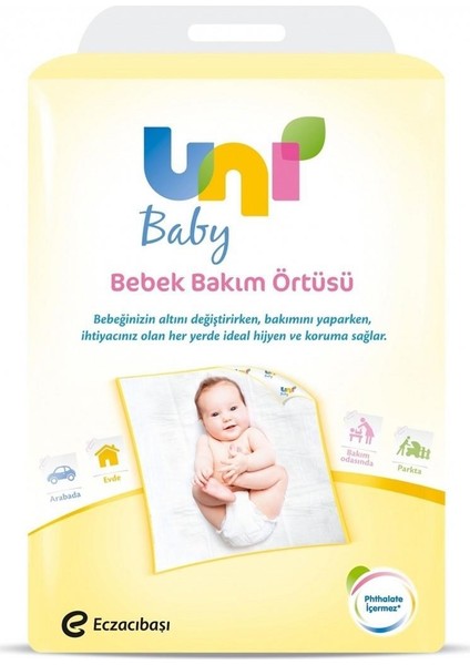 Uni Baby Bebek Bakım Örtüsü 10'lu 2 Paket