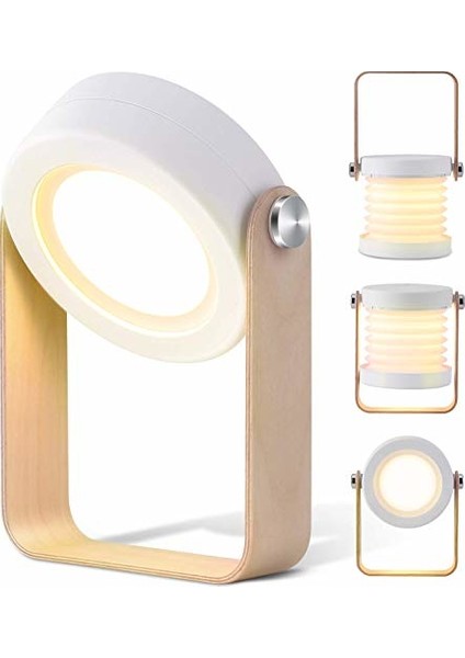 Katlanabilir Dokunmatik Kısalabilir USB Şarj Edilebilir LED Gece Lambası