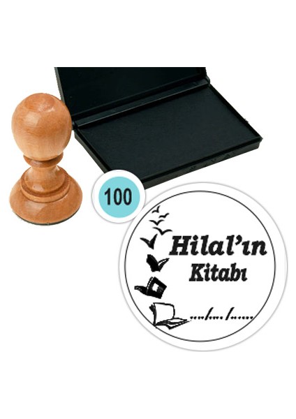 Kişiye Özel Kitap Damgası Kitap Mührü Kaşe Kitap Mühür Özel Damga 100
