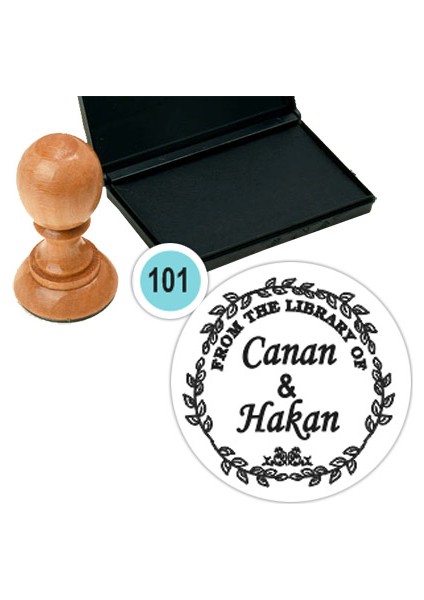 Kişiye Özel Kitap Damgası Kitap Mührü Kaşe Kitap Mühür Özel Damga 101