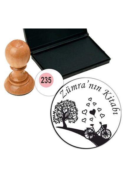 Kişiye Özel Kitap Damgası Kitap Mührü Kaşe Kitap Mühür Özel Damga 235