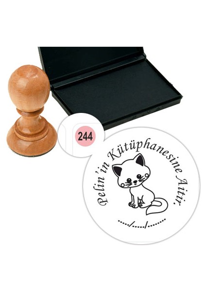 Kişiye Özel Kitap Damgası Kitap Mührü Kaşe Kitap Mühür Özel Damga 244