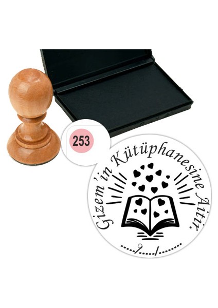 Kişiye Özel Kitap Damgası Kitap Mührü Kaşe Kitap Mühür Özel Damga 253