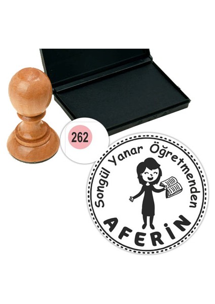 Kişiye Özel Kitap Damgası Kitap Mührü Kaşe Kitap Mühür Özel Damga 262