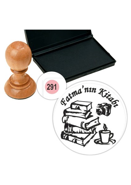 Kişiye Özel Kitap Damgası Kitap Mührü Kaşe Kitap Mühür Özel Damga 291