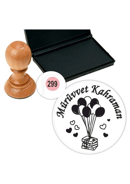 Kişiye Özel Kitap Damgası Kitap Mührü Kaşe Kitap Mühür Özel Damga 299