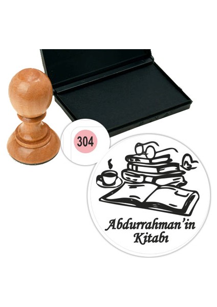 Kişiye Özel Kitap Damgası Kitap Mührü Kaşe Kitap Mühür Özel Damga 304