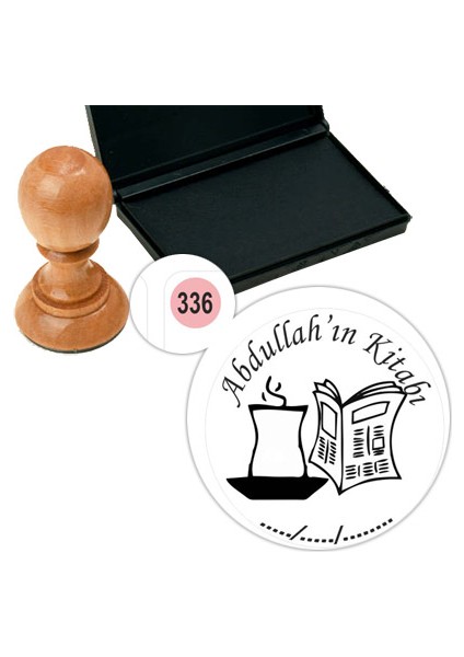 Kişiye Özel Kitap Damgası Kitap Mührü Kaşe Kitap Mühür Özel Damga 336