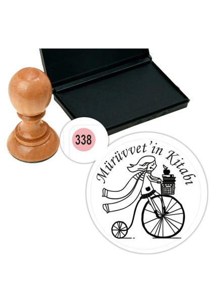 Kişiye Özel Kitap Damgası Kitap Mührü Kaşe Kitap Mühür Özel Damga 338