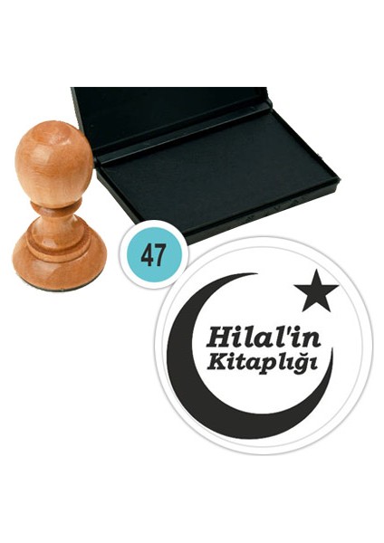 Kişiye Özel Kitap Damgası Kitap Mührü Kaşe Kitap Mühür Özel Damga 47