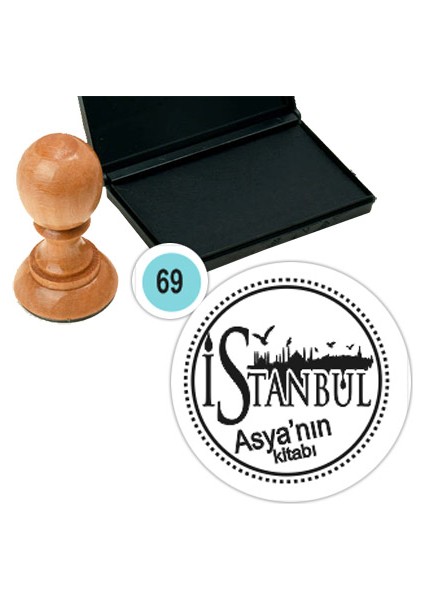 Kişiye Özel Kitap Damgası Kitap Mührü Kaşe Kitap Mühür Özel Damga 69