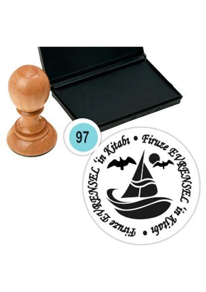 Kişiye Özel Kitap Damgası Kitap Mührü Kaşe Kitap Mühür Özel Damga 97
