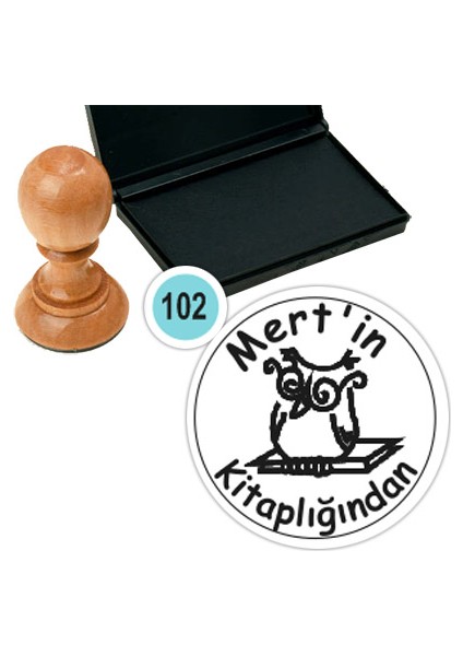 Kişiye Özel Kitap Damgası Kitap Mührü Kaşe Kitap Mühür Özel Damga 102