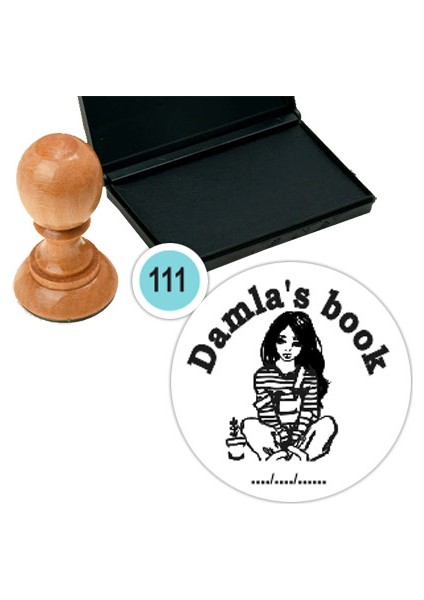 Kişiye Özel Kitap Damgası Kitap Mührü Kaşe Kitap Mühür Özel Damga 111