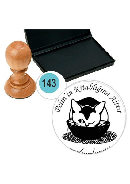 Kişiye Özel Kitap Damgası Kitap Mührü Kaşe Kitap Mühür Özel Damga 143