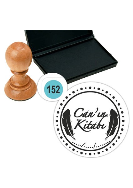 Kişiye Özel Kitap Damgası Kitap Mührü Kaşe Kitap Mühür Özel Damga 152