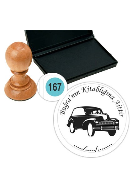 Kişiye Özel Kitap Damgası Kitap Mührü Kaşe Kitap Mühür Özel Damga 167