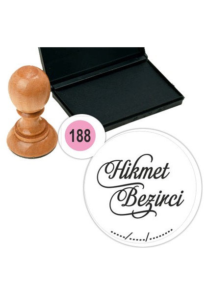 Kişiye Özel Kitap Damgası Kitap Mührü Kaşe Kitap Mühür Özel Damga 188
