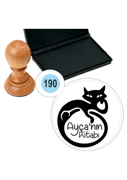 Kişiye Özel Kitap Damgası Kitap Mührü Kaşe Kitap Mühür Özel Damga 190
