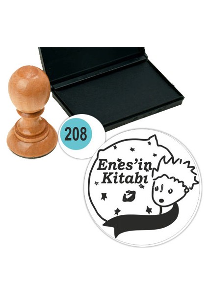 Kişiye Özel Kitap Damgası Kitap Mührü Kaşe Kitap Mühür Özel Damga 208