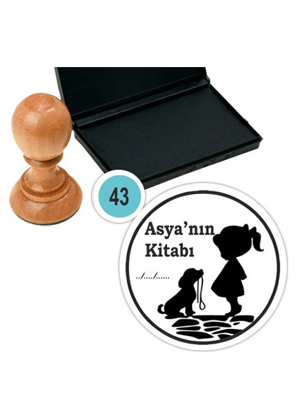 Kişiye Özel Kitap Damgası Kitap Mührü Kaşe Kitap Mühür Özel Damga 43