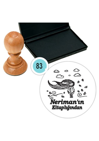 Kişiye Özel Kitap Damgası Kitap Mührü Kaşe Kitap Mühür Özel Damga 83