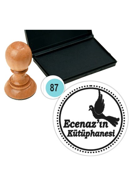 Kişiye Özel Kitap Damgası Kitap Mührü Kaşe Kitap Mühür Özel Damga 87