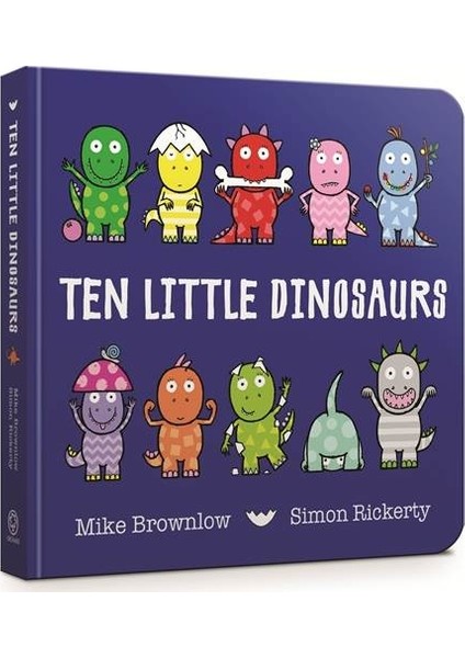 Ten Little Dinosaurs (board book) - Mike Brownlow