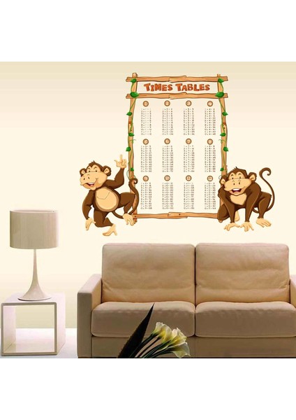 Kt Decoration Kt Decor Maymunlu Çarpım Tablosu