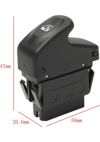 Renault Kangoo 1998-2008 Cam Açma Düğmesi Tekli