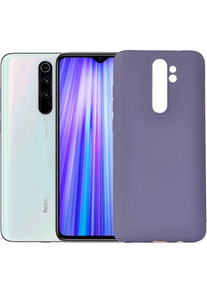 Case 4U Xiaomi Redmi Note 8 Pro Kılıf Klasik Mat Renkli Yumuşak Premier Silikon Lacivert