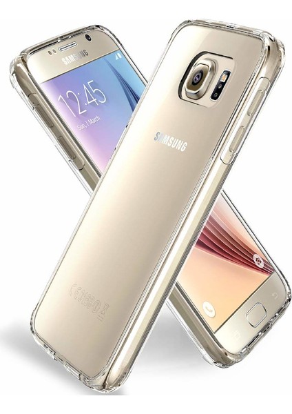 Galaxy S6 Kılıf A+ Şeffaf Lüx Süper Yumuşak 0.3mm Ince Slim Silikon