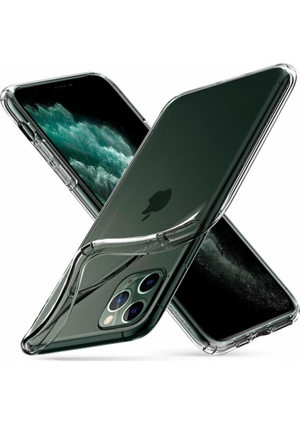 Apple iPhone 11 Pro Max Kılıf Ultra İnce Silikon Arka Kapak İmax Şeffaf