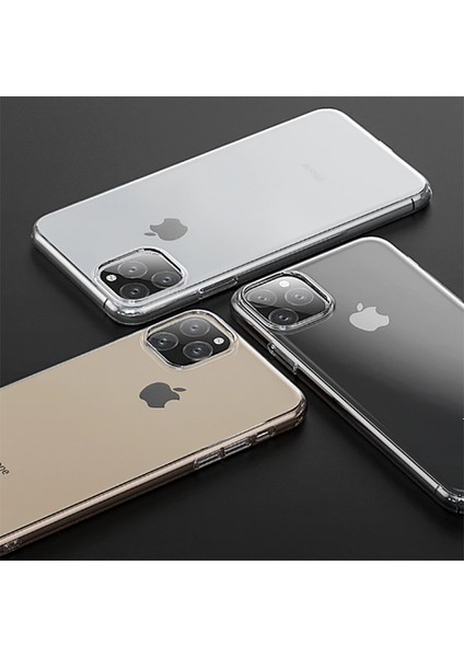 Apple iPhone 11 Pro Max Kılıf Ultra İnce Silikon Arka Kapak İmax Şeffaf