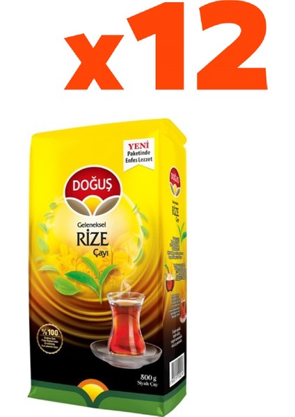 Rize Çay 500 gr 12'li Set