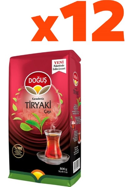 Tiryaki Çay 500 gr 12'li Set