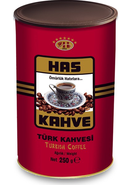 Has Kahve Türk Kahvesi Teneke 250 gr