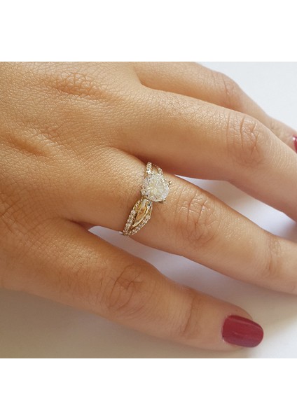 Altınsepeti Zirkon Taşlı Altın Yüzük AS8Y54 fiyatları