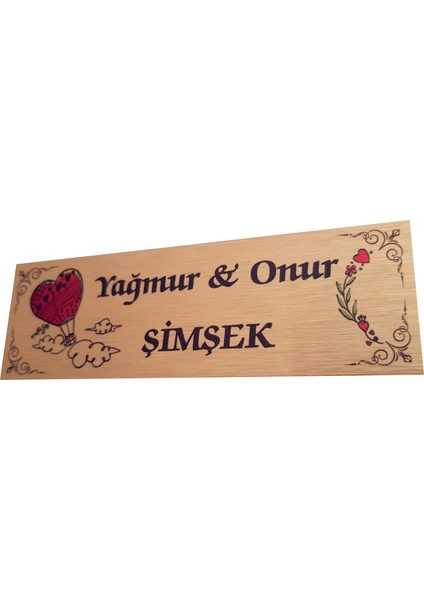 Umut Reklam Kapı Isimliği Model 02 (Altın)