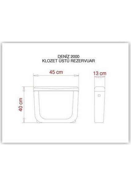 Deniz 2000 Stoplu Spiral Dirsekli Klozet Üstü Rezervuar 413.003